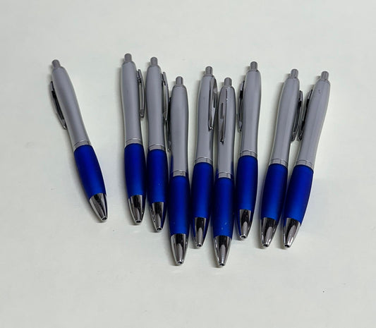 Pixuri Plastic + Metal personalizate - set de 100 buc
